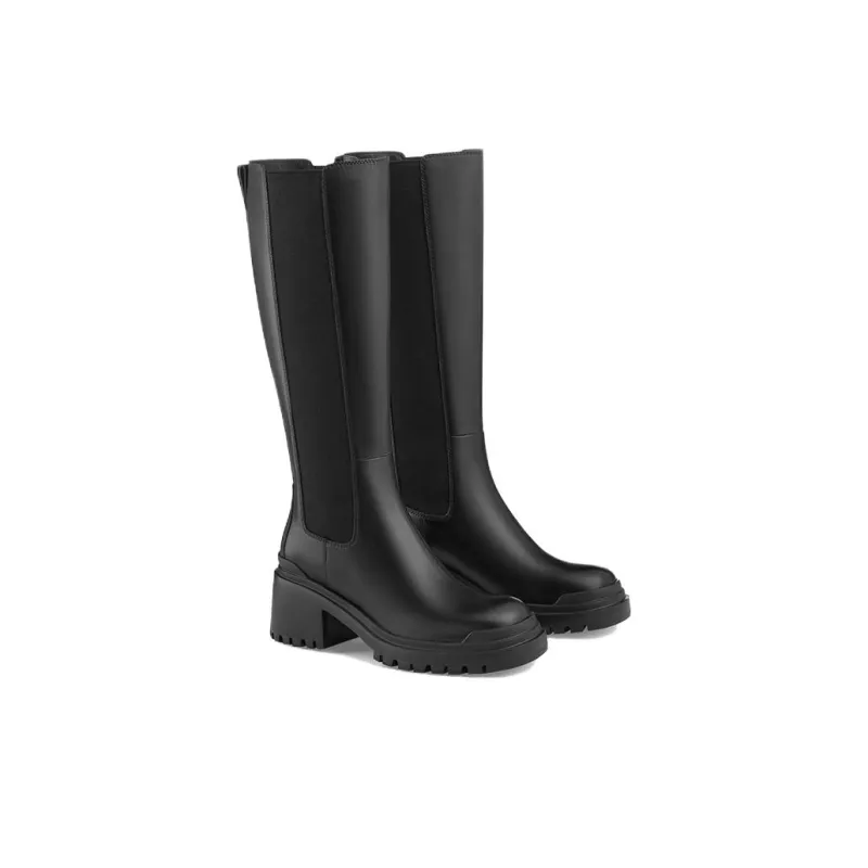 73Hours Knee high Boots 6.5cm Women's Black-3