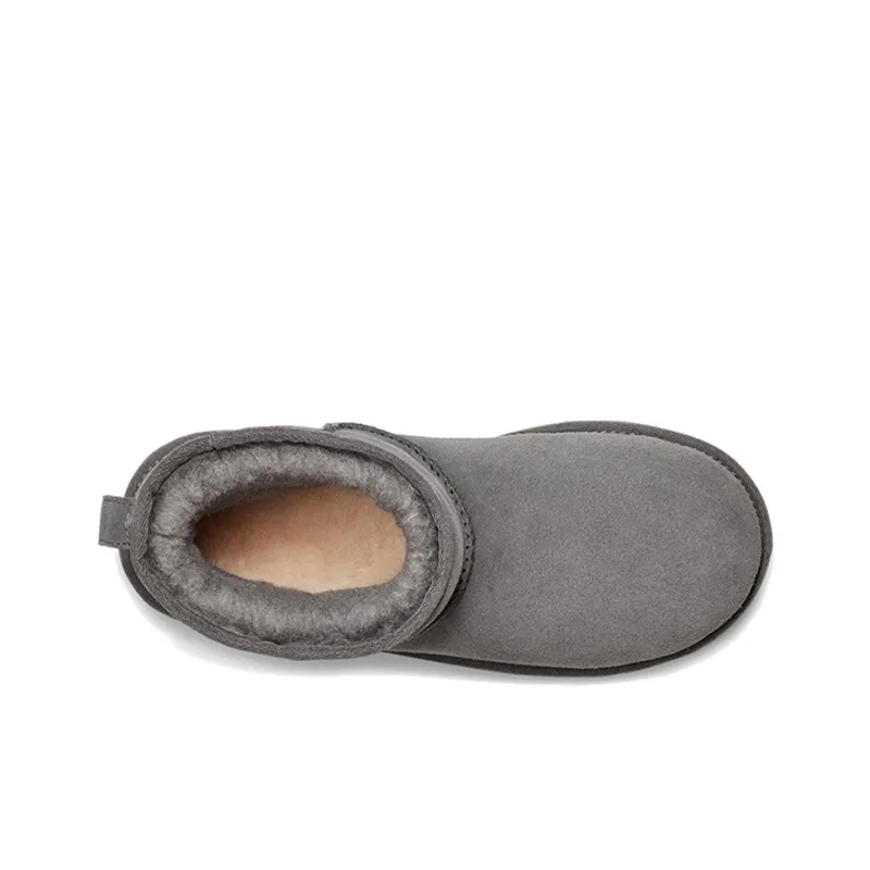 UGG Essential Mini Classic Fleece Lined Gray Women's-4