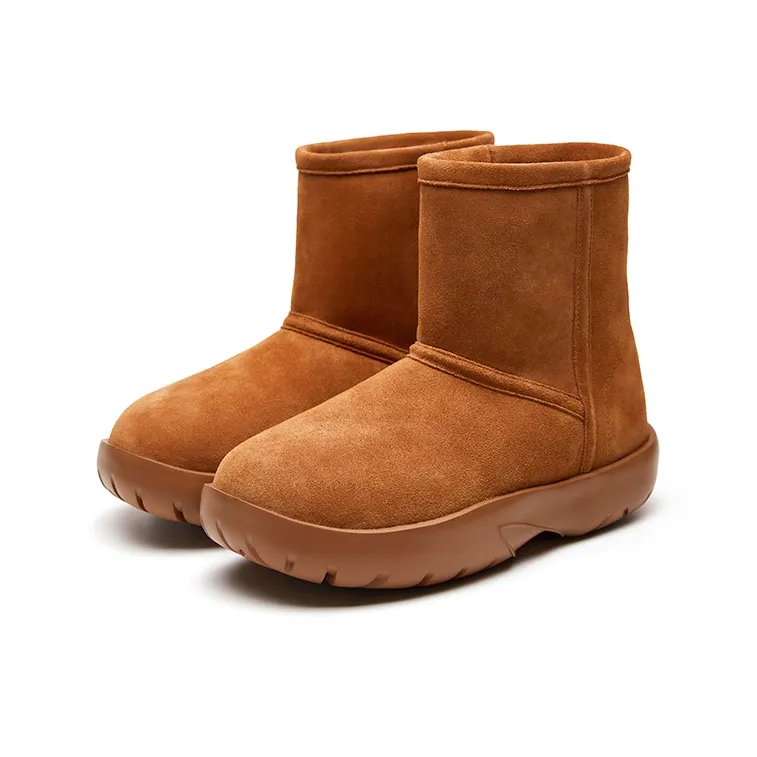 Marie Claire Short Snow Boots Women's Caramel Brown-1