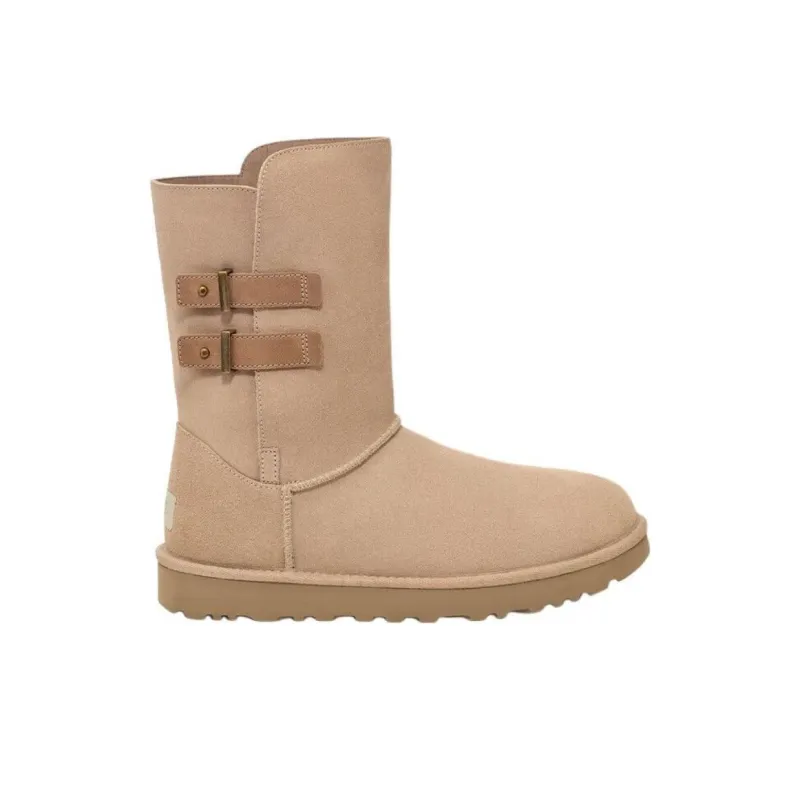 UGG Short Mid Calf Snow Boots Unisex Sand-1