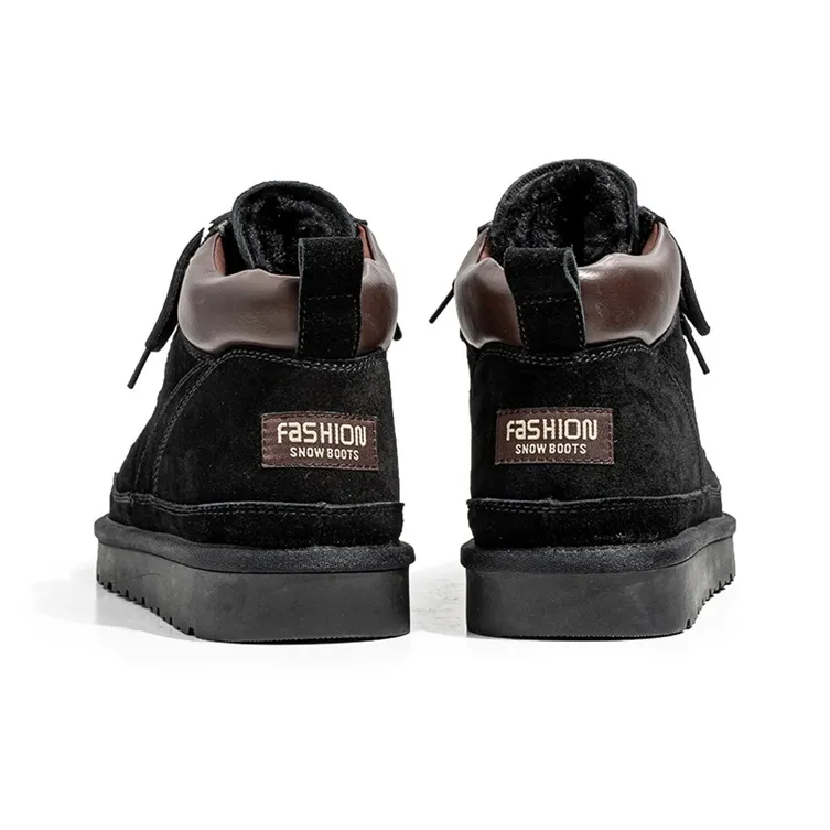 YEDANI Snow Boots Men Black/Gray/Brown-4