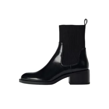 ZARA Short Chelsea Boots 6cm Women's Black