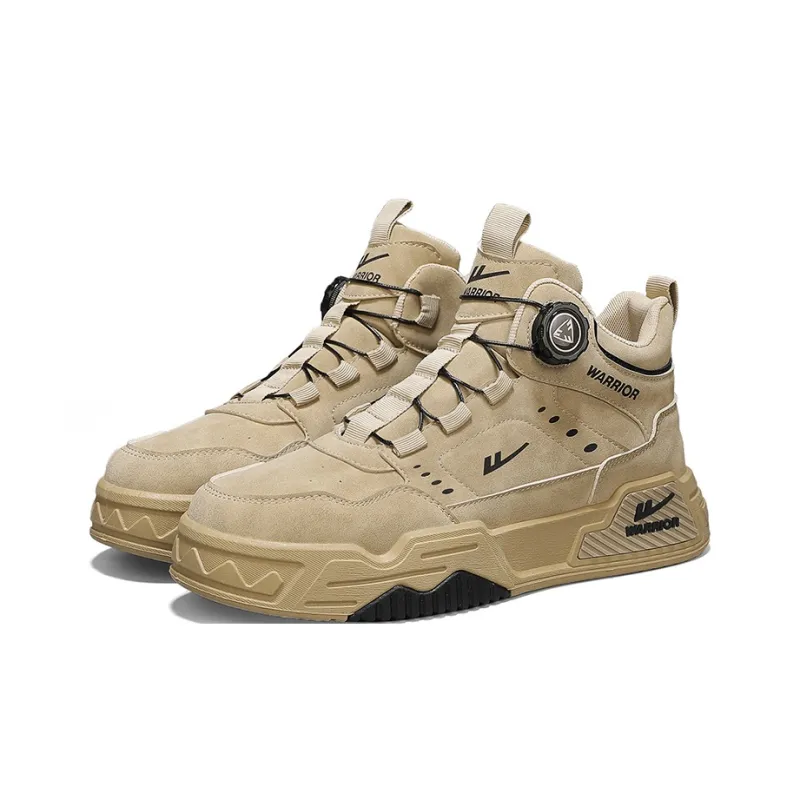 WARRIOR Martin Boots Men Black/Khaki/Beige Brown-9