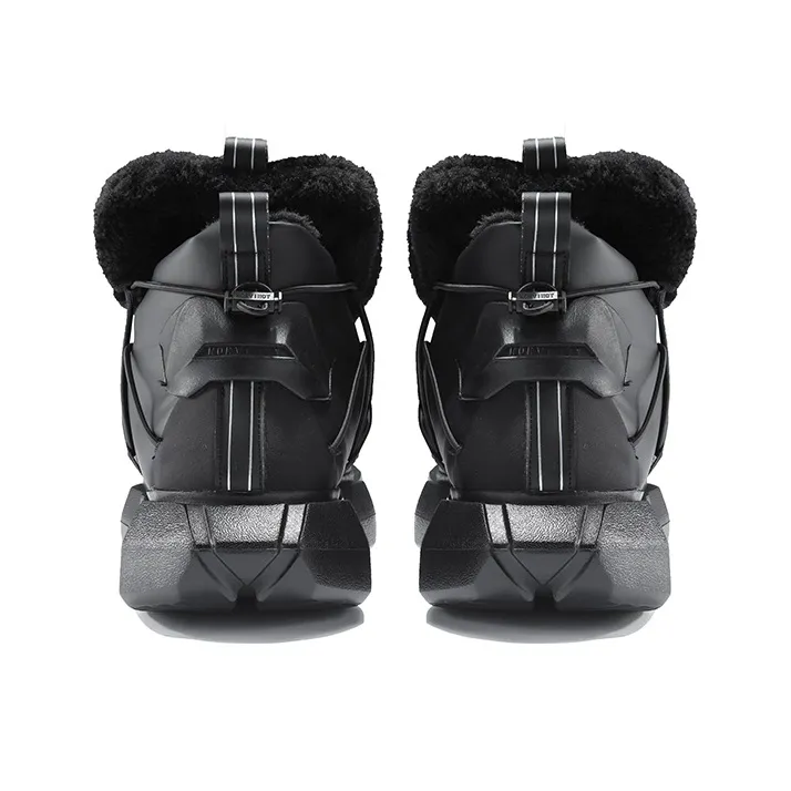 NORVINCY Short Snow Boots Unisex Black-3