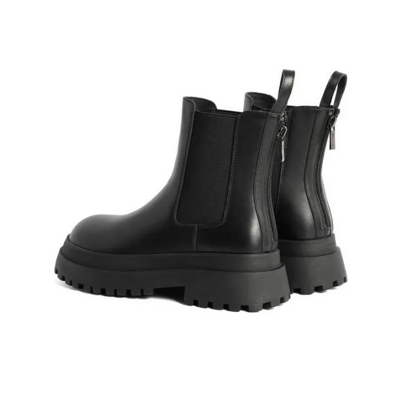 BELLE 13.5cm Chelsea Boots 4cm Women's Black-2