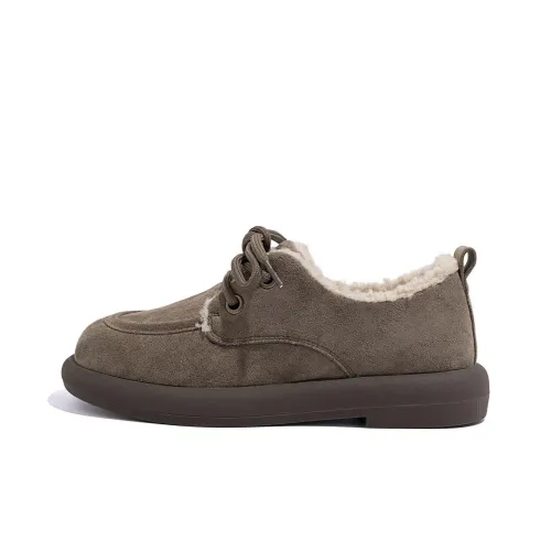 HUANQIU Ankle-Length Snow Boots Women's Army Green
