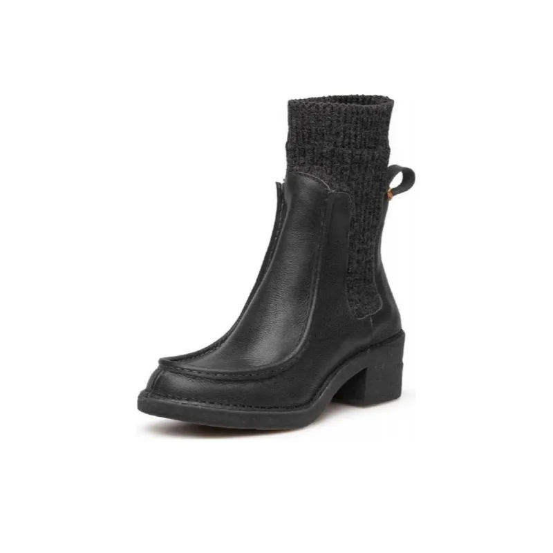 El Naturalista Chelsea Boots 5.5cm Women's Black-0