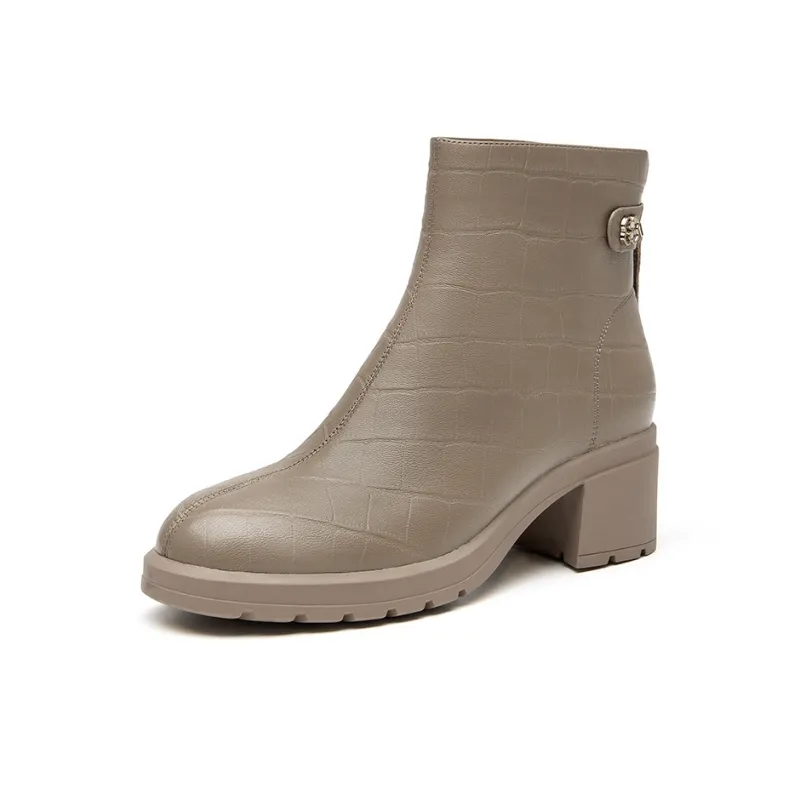 DG Ankle Boots Women's Black/Milk Tea-4