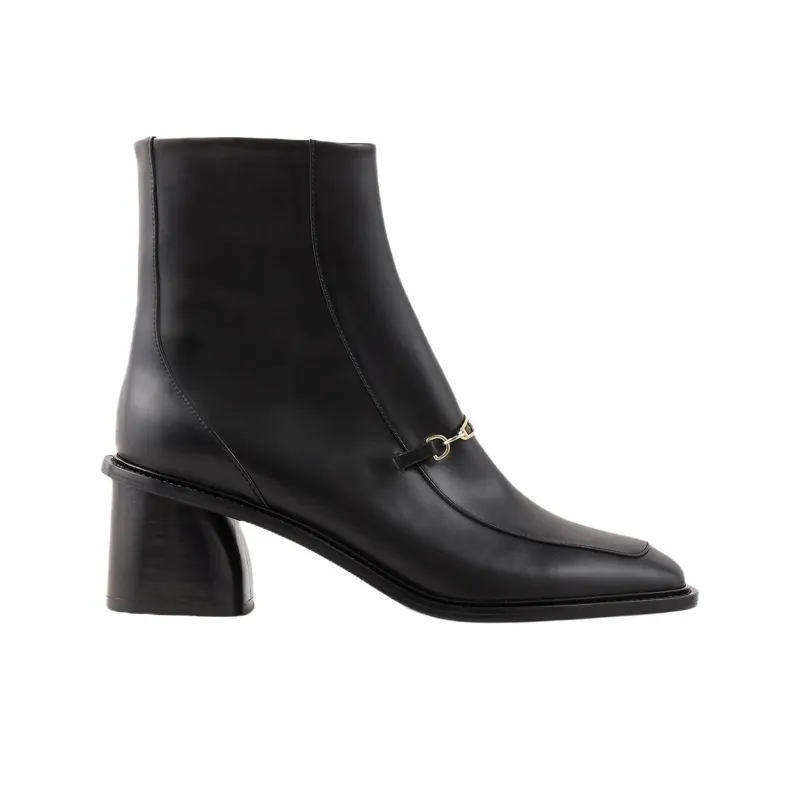 Sandro 60mm Buckle detailing Leather Boots Women's-1
