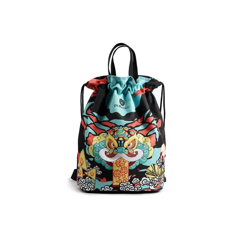 Dubaolu Fabric Basketball Backpack Large Size Unisex Black-2