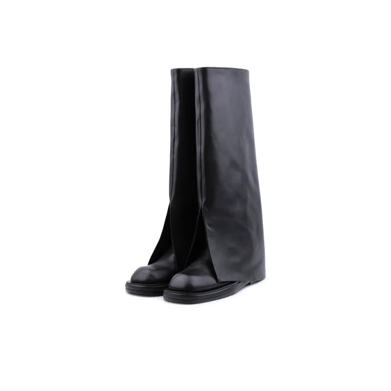 CALVINLUO Knee high Boots Women's Black-1