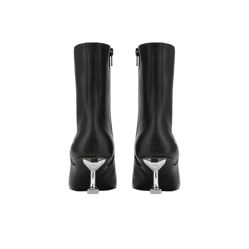 Naked Wolfe Tempting Ankle Boots 5cm Women's Black-5