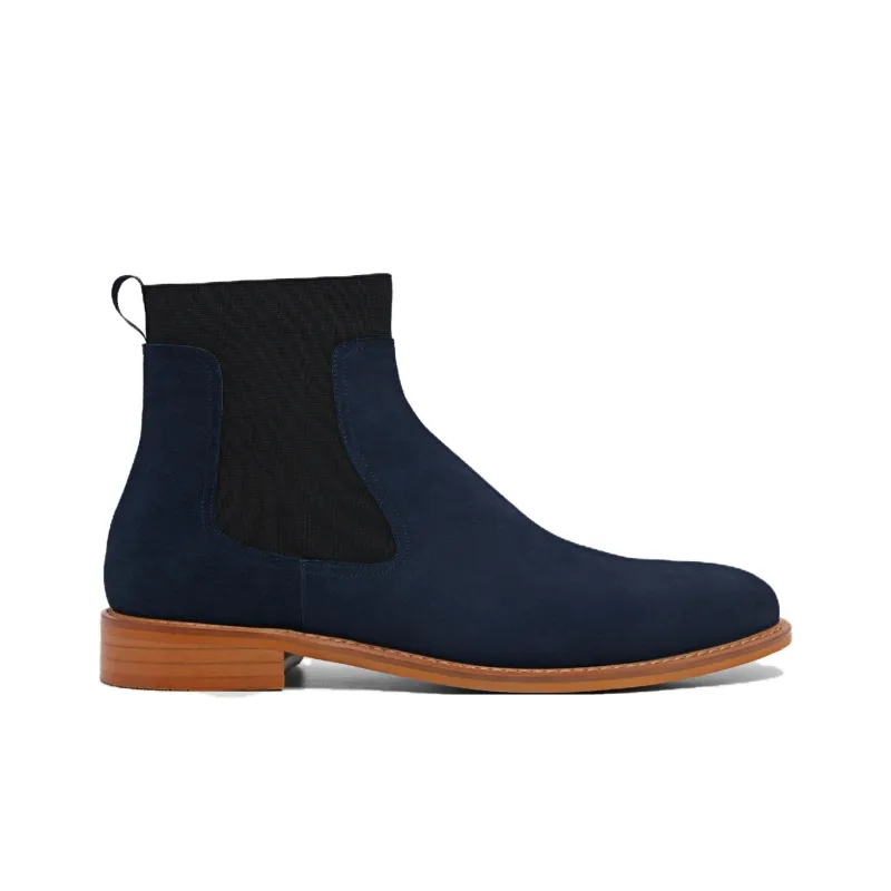 PEDRO Chelsea Boots Men's Dark Blue-1
