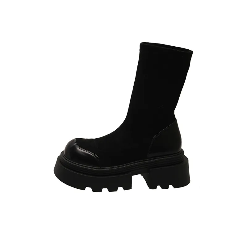 Take The Qin Ankle Boots 6.5cm Women's Black-0