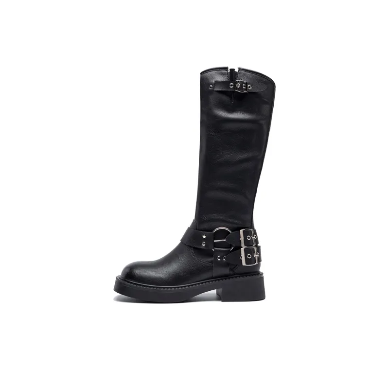 ZHR Knee-high Boots 4cm Women's-22