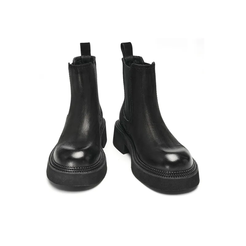 EBLAN Short Chelsea Boots Women's Black-3
