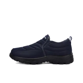 Warrior Durable Warm Ankle Length Snow Boots Men's Navy Blue