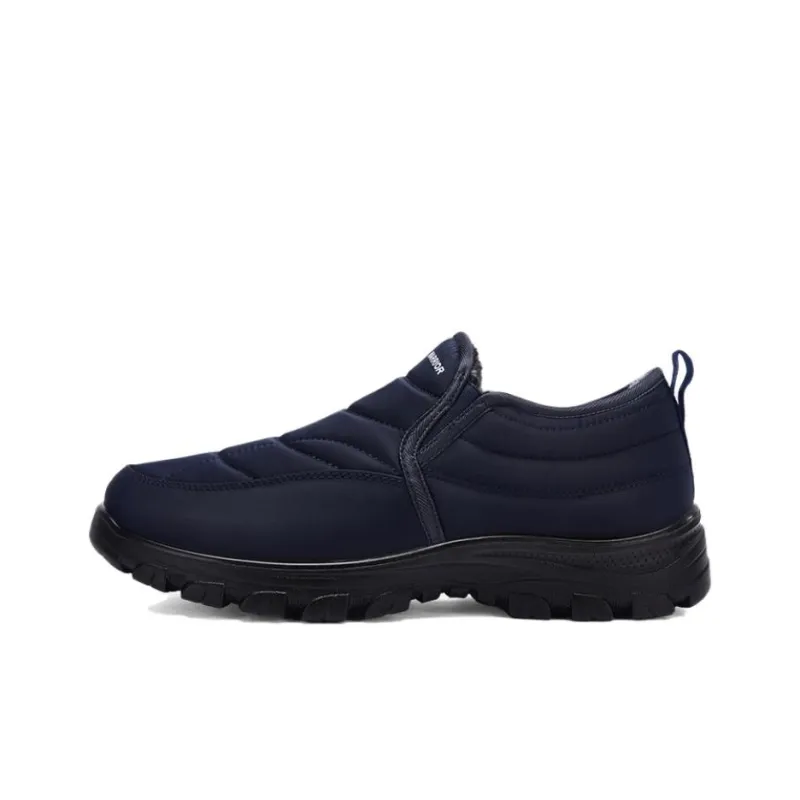 Warrior Durable Warm Ankle Length Snow Boots Men's Navy Blue-0