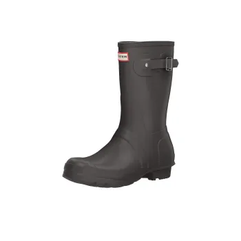 HUNTER Water-Resistant Height Increasing Rain Boots Women's Dark Green