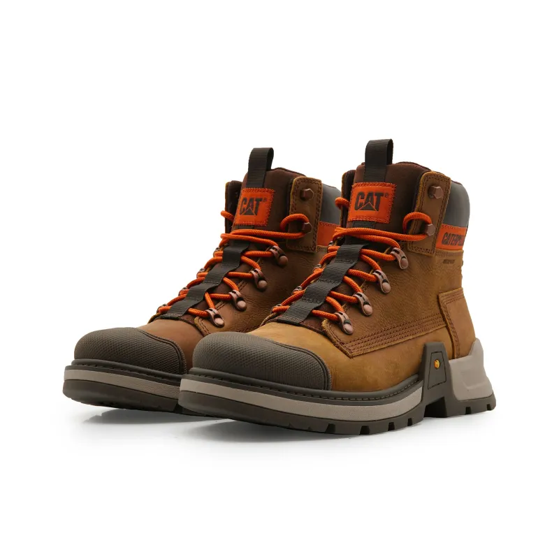 CAT Short Martin Boot Men's Brown-1