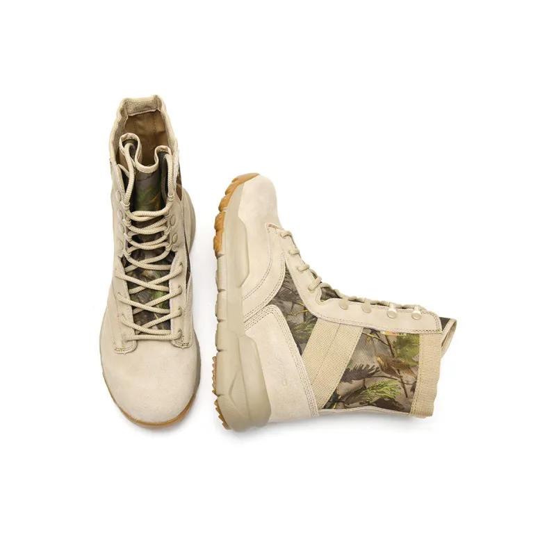 XIANGGUAN Warm Wear Resistant Cushioning Crew Outdoor Boots Unisex Sand-5