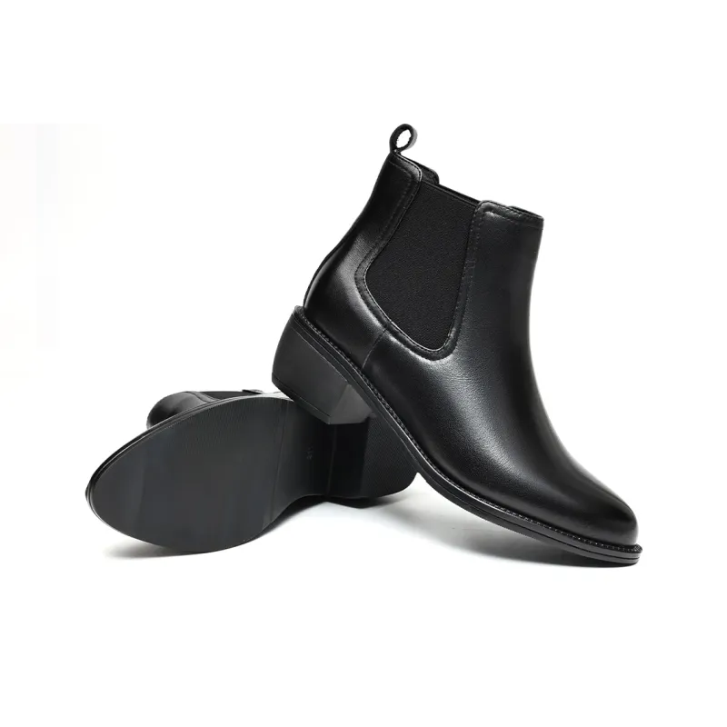 EBLAN Short Chelsea Boots Women's Black-2