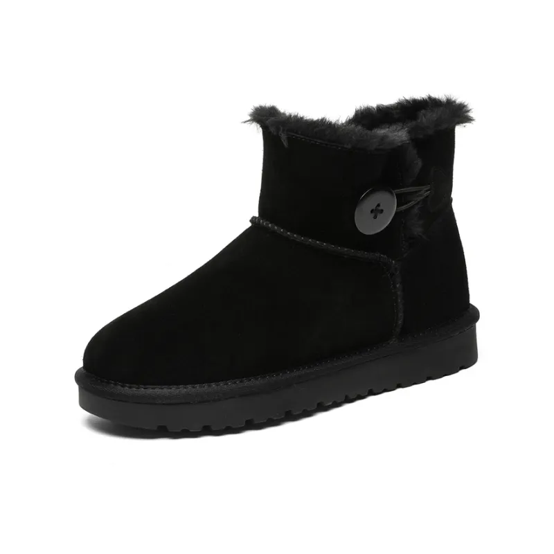 WEISHIBANGWEI Warm Wear Resistant Cushioning Slip Resistant Short Snow Boots Women's-6