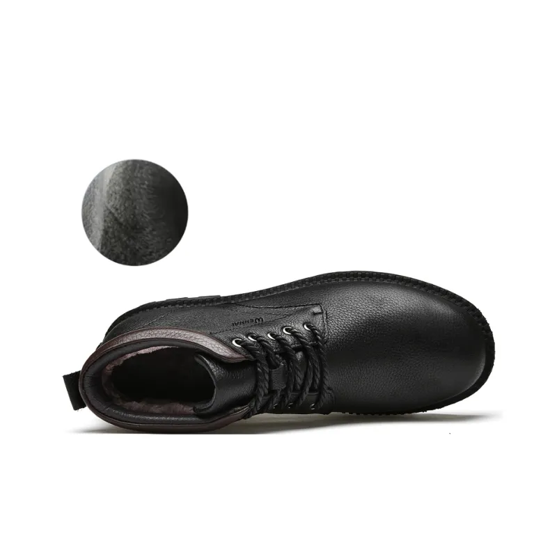 Wen Nai Martin Boot Men's Black-6