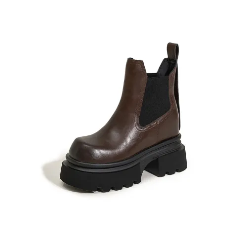 ΛOLUNKΛ Short Chelsea Boots 10cm Women's