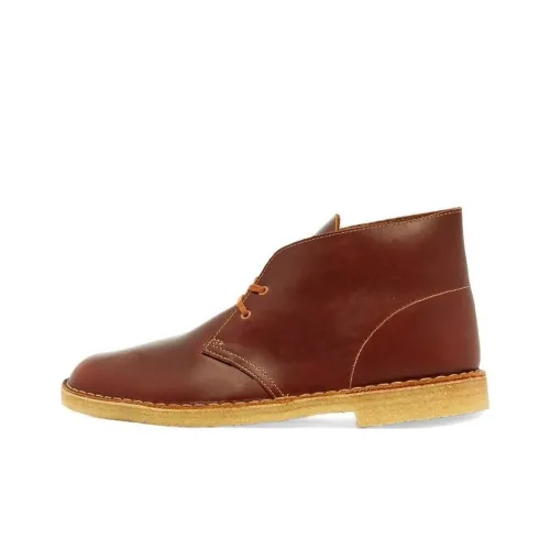 Clarks Ankle Boots Medium Heel Men's Brown