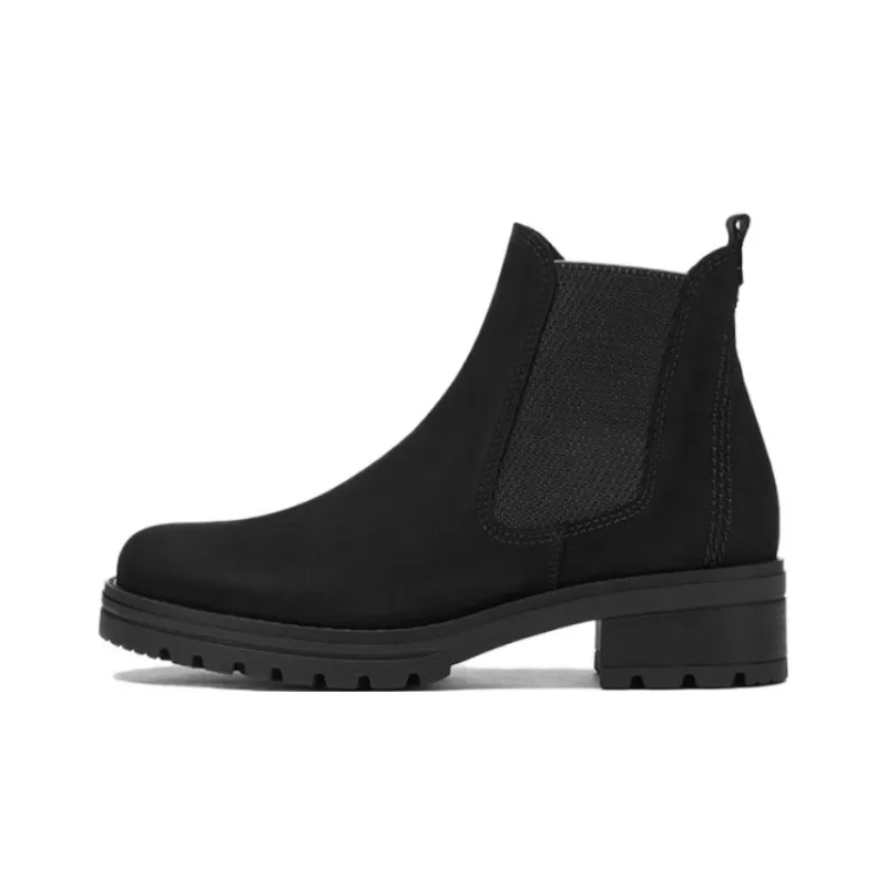 Gabor Short Chelsea Boots 3cm Women's Black-0