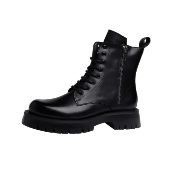 Xiwencha Short Martin Boot 6cm Men's Black