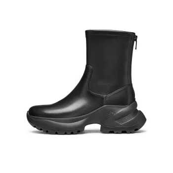 Staccato Dark Chocolate Clarity Ankle Boots 6.5cm Women's Black