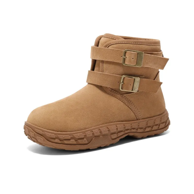 BELLE Abrasion-Resistant Slip-Resistant 12cm Snow Boots Women's-7