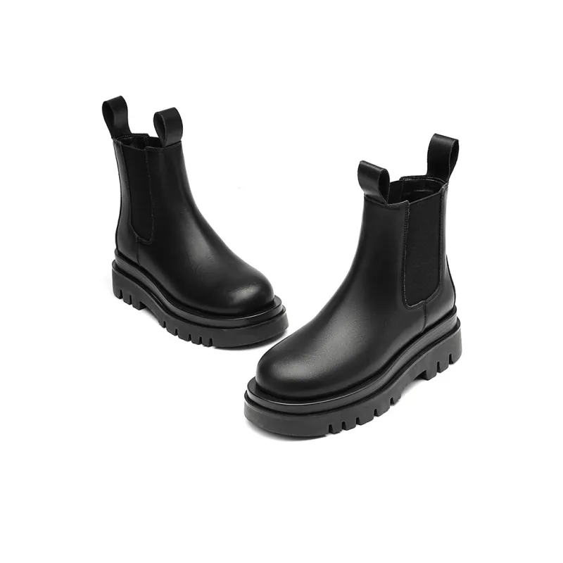 EBLAN Ankle Length Chelsea Boots Women's Black-3