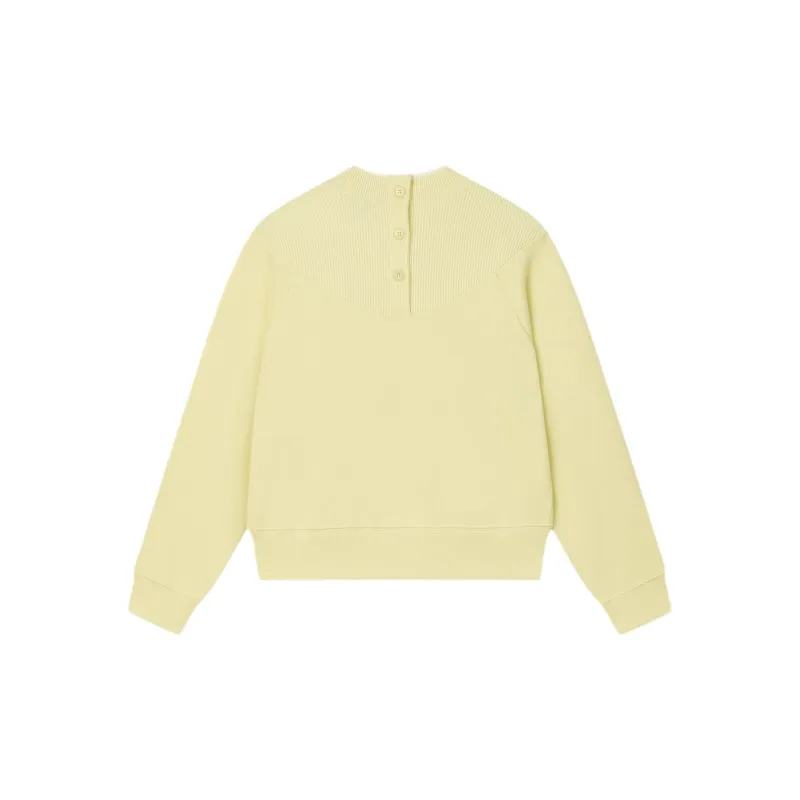 FILA Sweatshirt Women's Coffee Beige Yellow-1