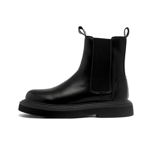 ΛOLUNKΛ Short Chelsea Boots Men's Black