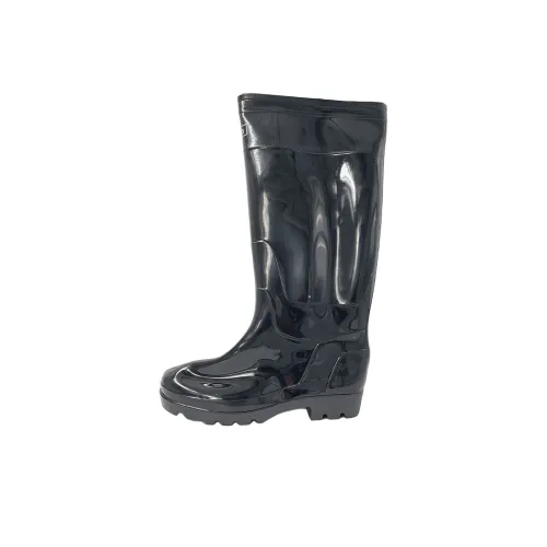 Warrior Water Resistant Wear Resistant Slip Resistant Rain Boots Men's Black