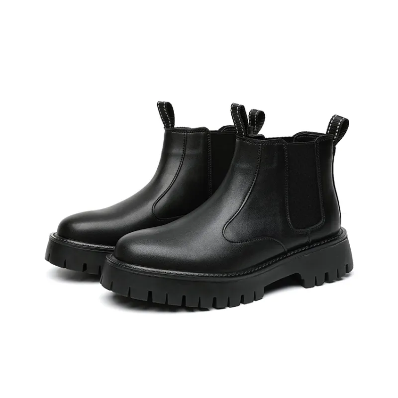 Aquarius Chelsea Boots Men Black/White-1