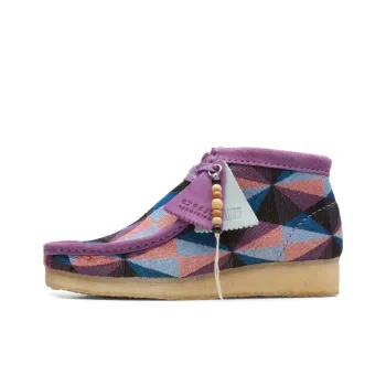 Clarks Originals Wallabee Boot Purple Combi Women's