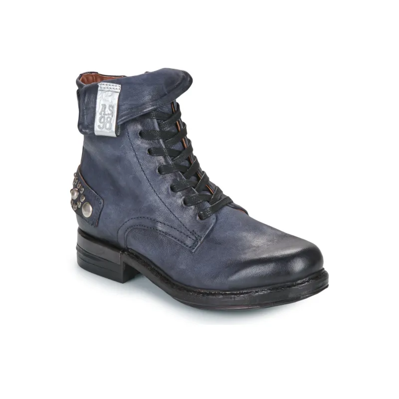 AirStep AS98 Ankle Boots 4cm Women's Blue-4