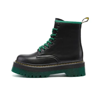 SMILEY Martin Boots Women's Black/Green