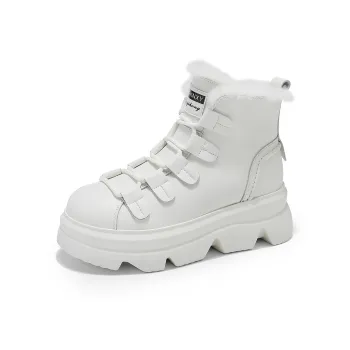 BAIJIHONG Thermal Height Increase Short Snow Boots Women's