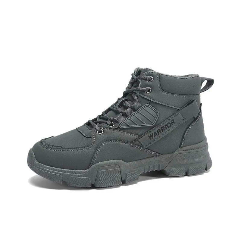 Warrior Short Snow Boots Men's Gray-1