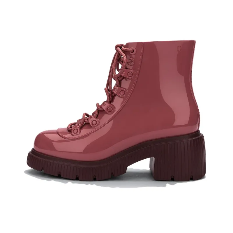 MELISSA Ankle Boots Martin Boots Women's Green Beige Burgundy-8