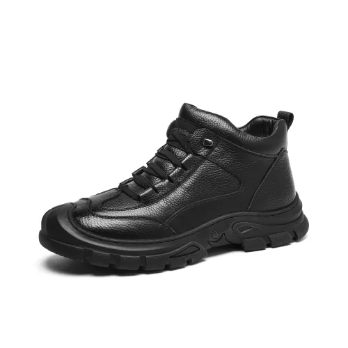 Mulinsen Hiking Boots Ankle Boots Approx. 4cm Men's Black