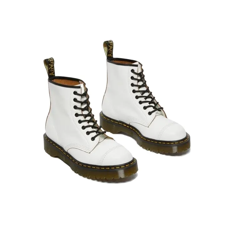Dr.Martens 1460 Bex Made In England Toe Cap Lace Up Boots 'White'-2
