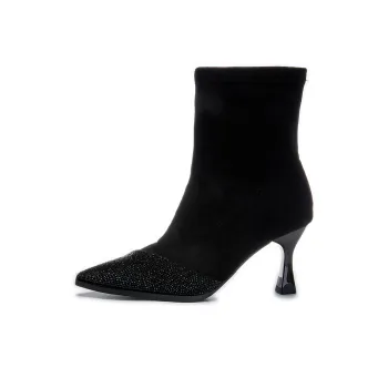 POOQ Ankle Boots Women's Black/Brown
