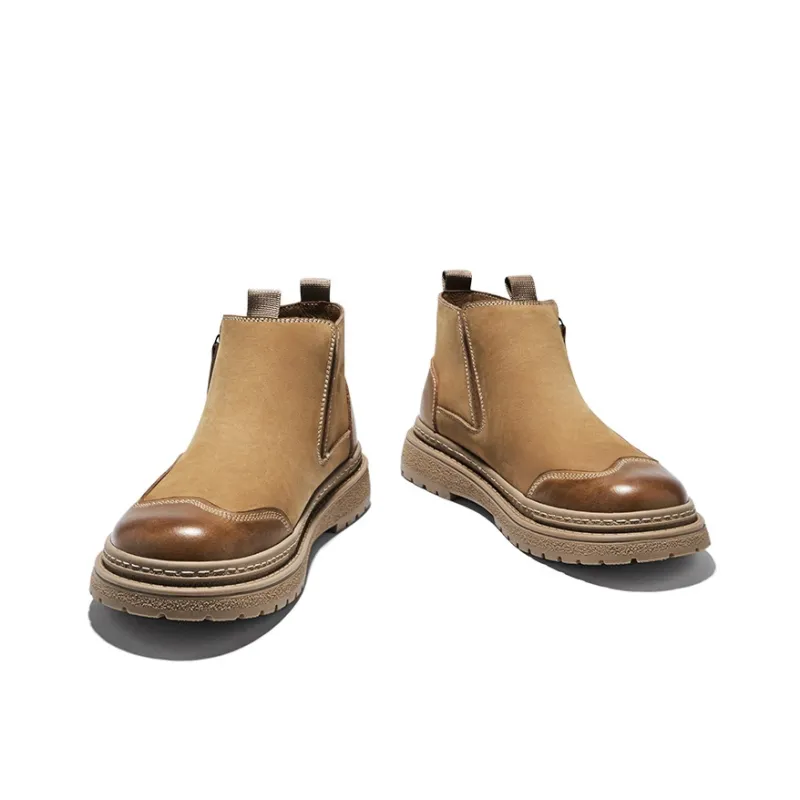 Hautton Jeans Short Chelsea Boots Men's-4