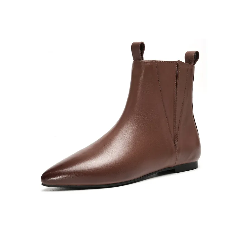 EBLAN Ankle Boots Women's Brown-1